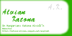 alvian katona business card